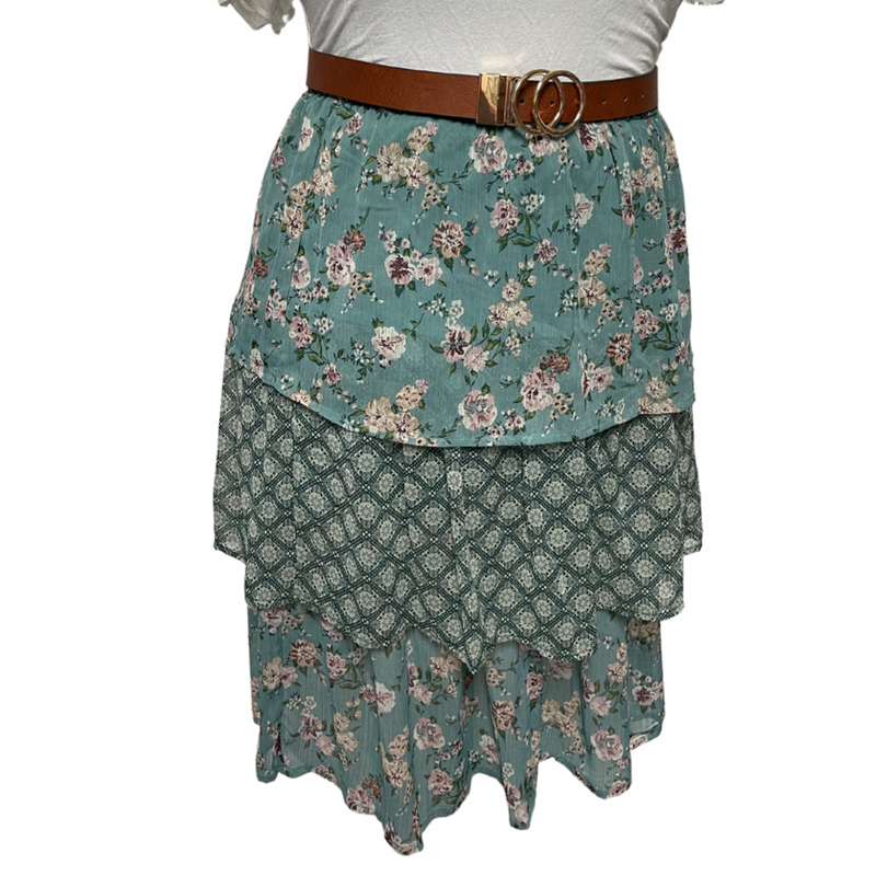 Ruffles boho skirt